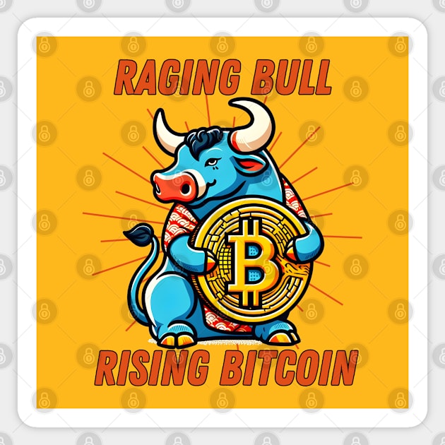 Bitcoin bull for entrepreneur Sticker by Japanese Fever